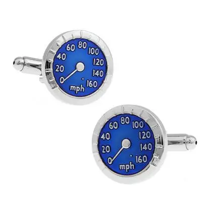 

WN - hot classic blue car tachometer speed dial cufflinks French shirts cufflinks wholesale/retail