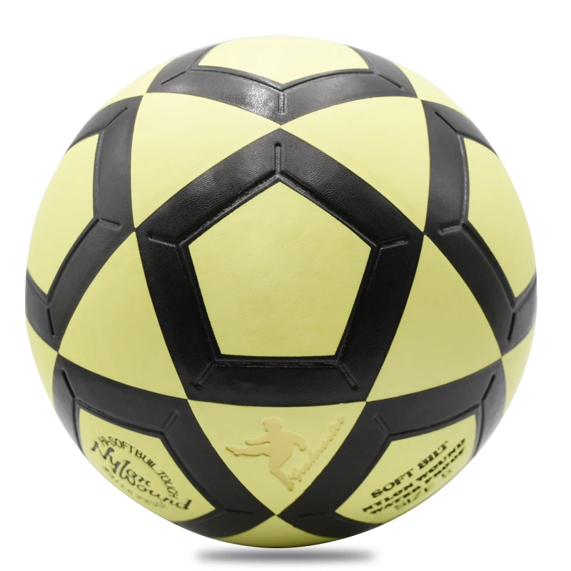 

pvc material bonded soccer ball indoor outdoor football, Multicolor