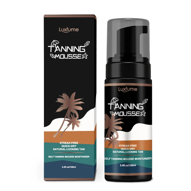 

OEM/ODM Private Label 100ml Deep Self Tanning Mousse Sun Tanning Foam Streak-free Quick-Dry Natural-Looking Tan Self Tanner