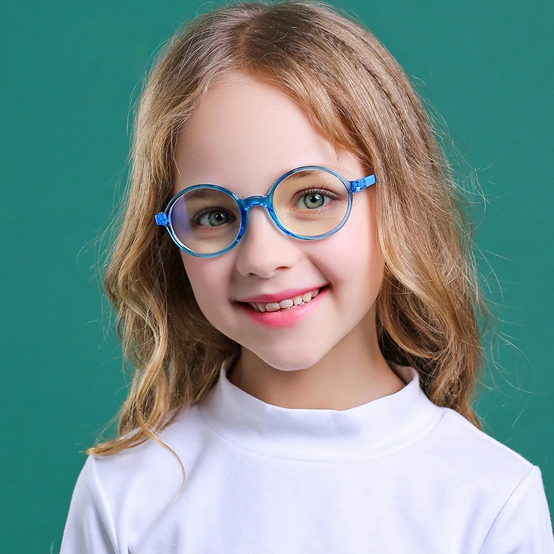 

2021 DCOPTICAL Kids fashion Round TR90 Anti Blue Light Kids glasses blue ray blocking computer phone eyeglasses