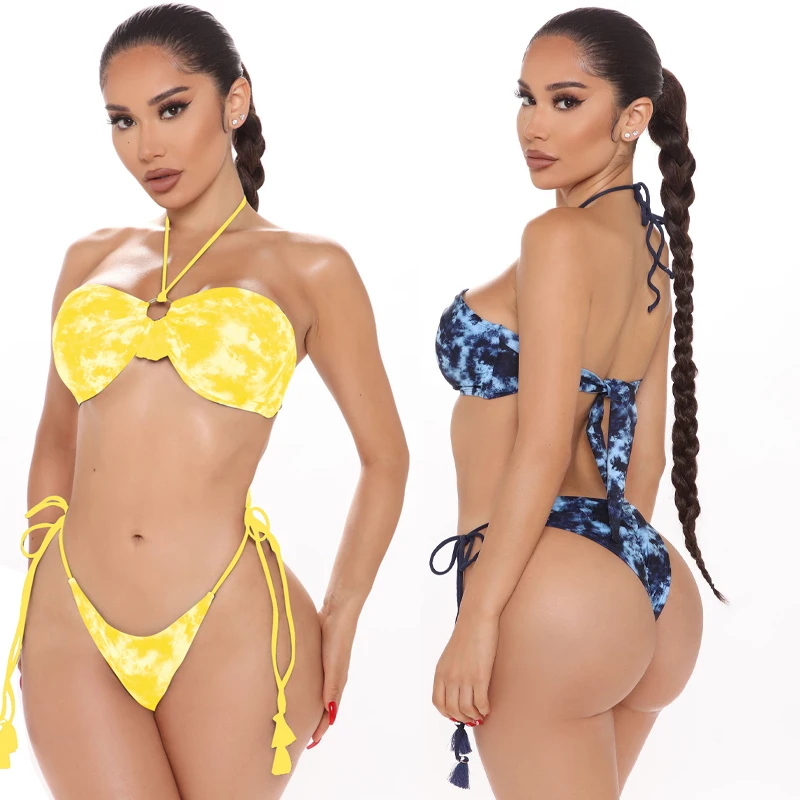 

Best selling flower bikini hottest girls sexy Thong bikini on Amazon and Walmart