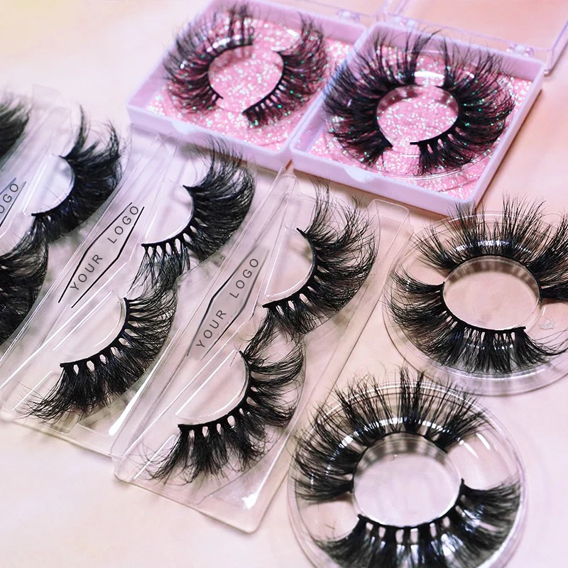 

New in stock wispy 3d mink eyelashes 3d siberian mink eyelashes 25mm mink lashes, Natural black
