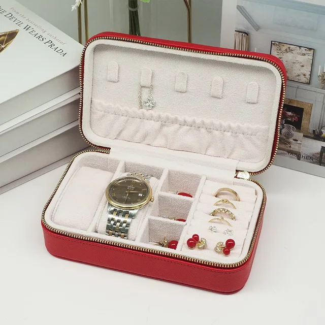 

Novotel handmade 3 slots custom roll watch packaging box High-end Vintage luxury leather watch box