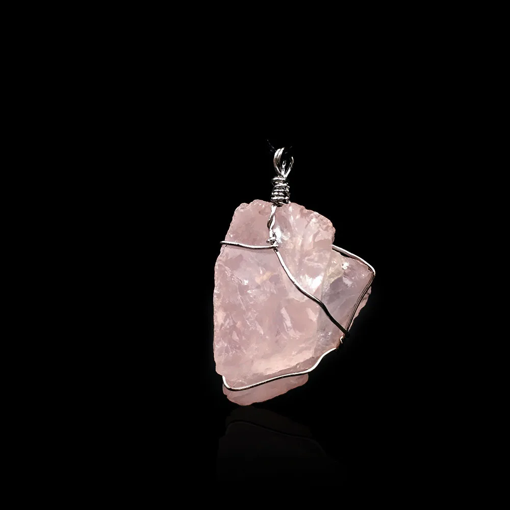 

High Quality Crystal Rose Quartz Pendant Jewelry