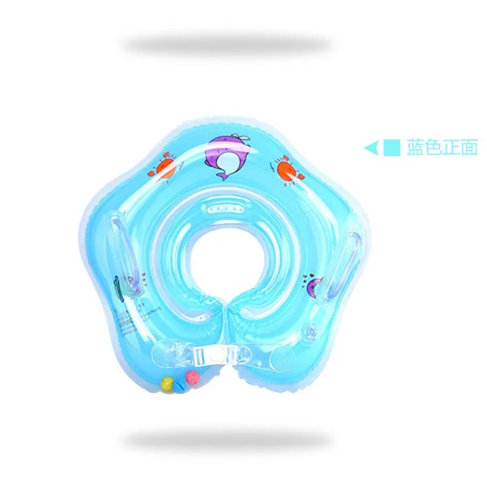 

2019 Newborn 0-24 month Pool Neck Swim Float Ring Inflatable Baby Cartoon, Orange,pink,blue,green