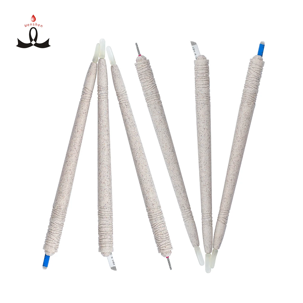 

PMU Blister Packing Disposable Biodegradable Microblading Pen Microblade Manual Eyebrows Tattoo Holder, White