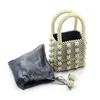 Ins hot fashionable Pearl beaded clutch bags