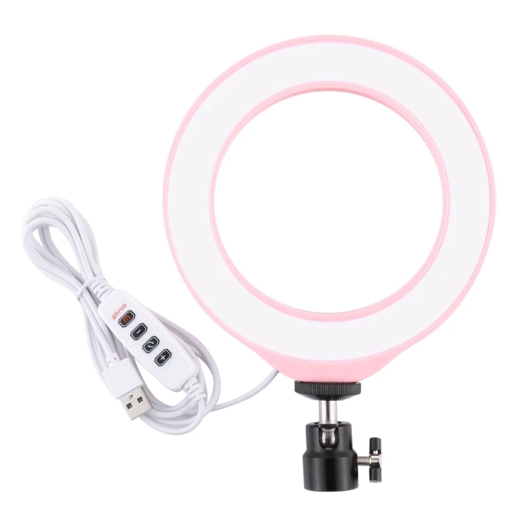 

New Arrival Modes Dimmable LED Ring Vlogging Photography Video Lights with Cold Shoe Tripod Ball Head