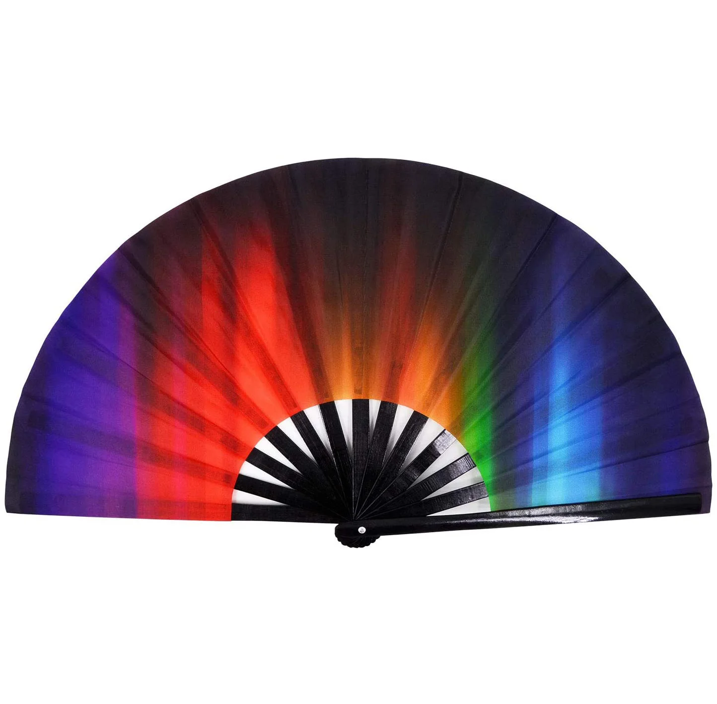 

Rave Festival Accessories Large Folding Hand Fan for Women Men, As custom