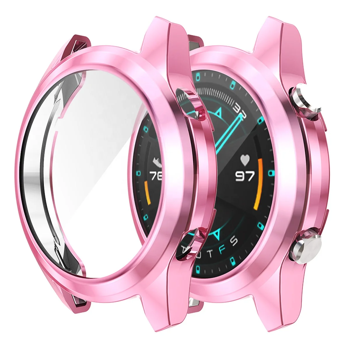 

Huawei Watch GT 2 Protective Case, TPU Transparent Protective Case Cover Shell for 42mm Huawei Watch GT 2, Black