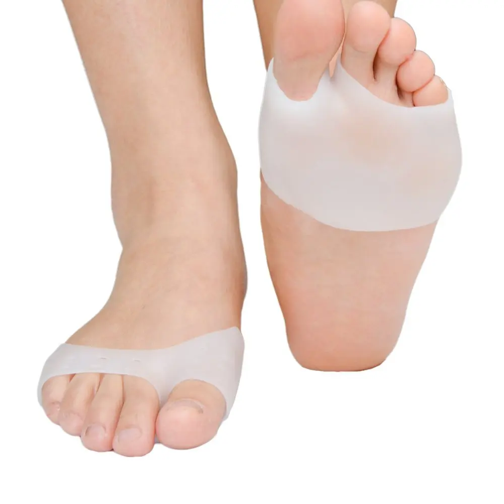 

medical silicone silicone pedicure toe protector silicone elastic bunion corrector splint, White