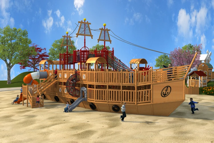 playground wood outdoor