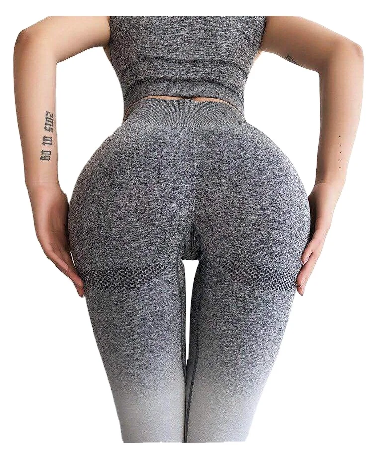 

Women's training leggings hanging dye logo printing, running fitness clothes, home casual slimming yoga pants