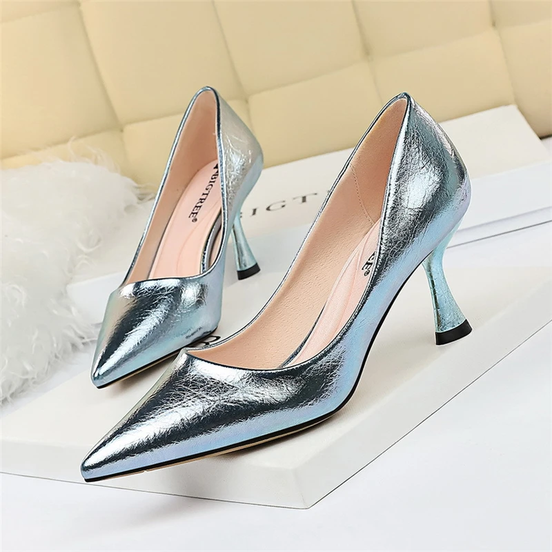 

New OEM Custom Logo High Heels Shoes Customized Women's Pumps Sexy Bridal Shoes