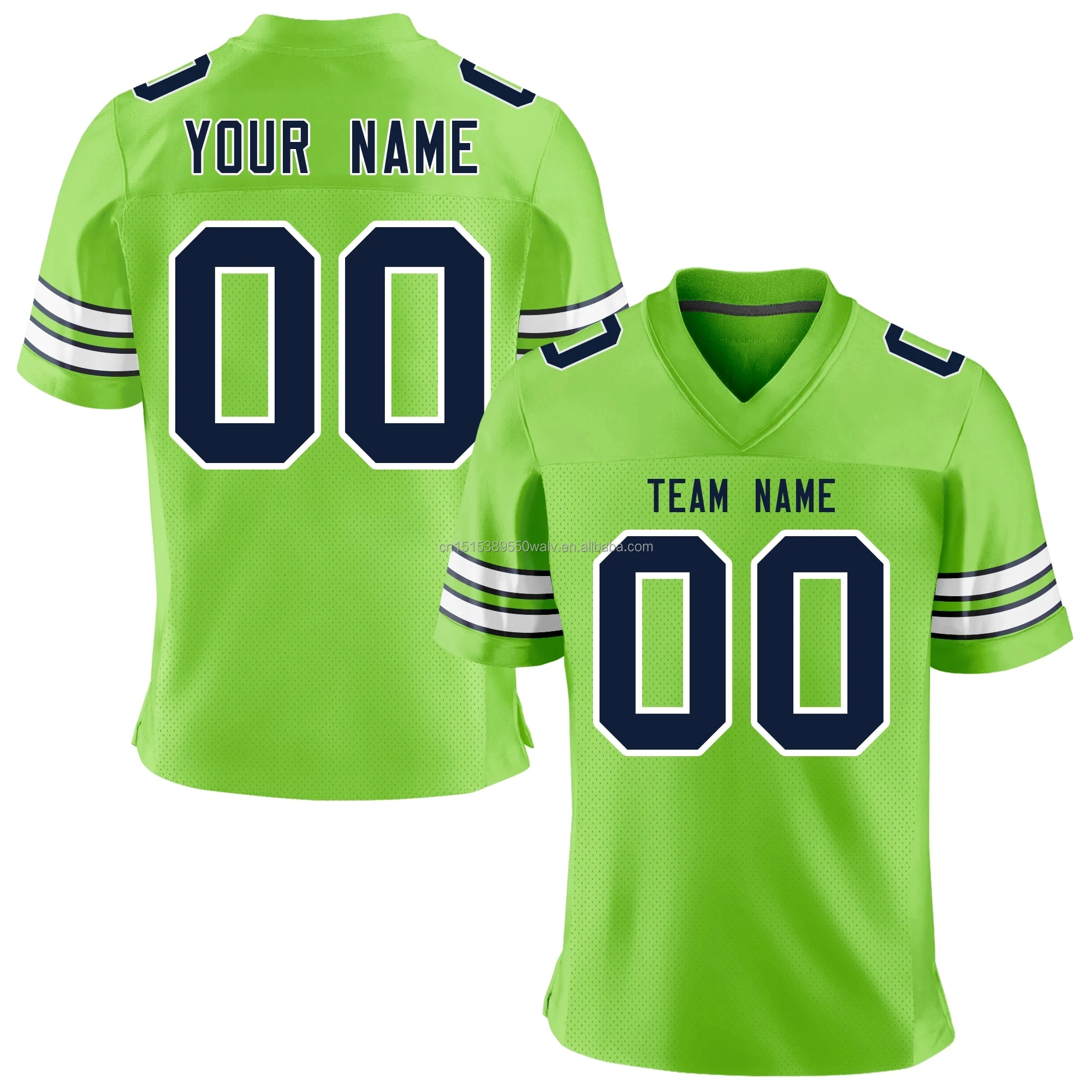 Wholesale Sublimated American Football Jersey Custom Breathable Team Training Wear Rugby Jersey