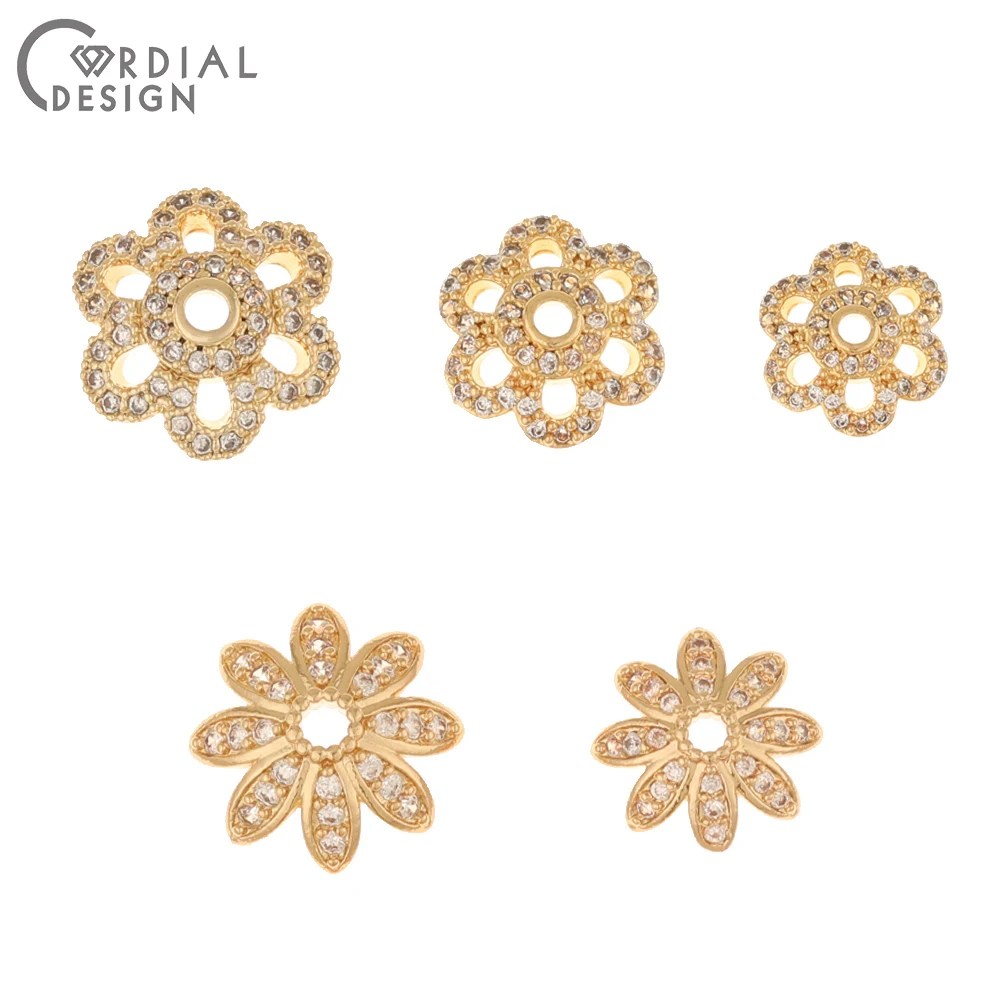 

Jewelry Accessories Cordial Design 50Pcs CZ Connectors Jewelry Findings & Components Torus Shape Hand Made DIY Earrings Making