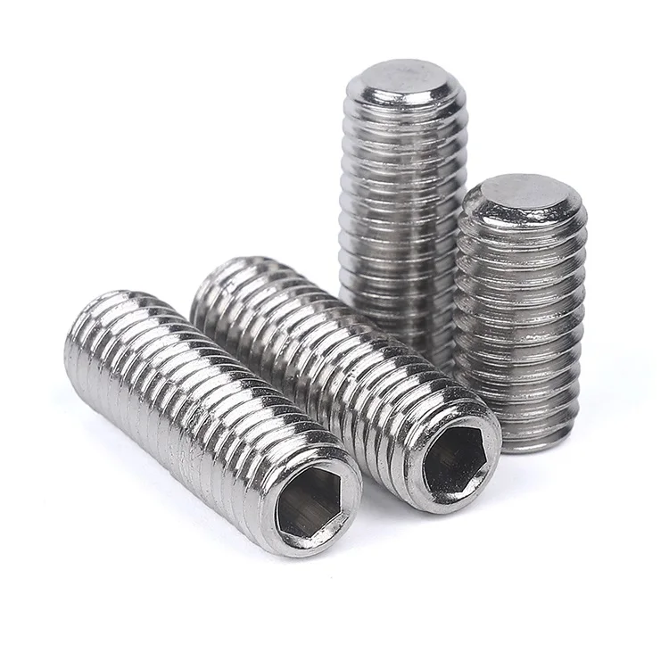 
DIN913 Stainless steel hex socket set screw with flat point 