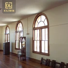 Franc&ecirc;s arco casement janela de abertura 180 graus para caixilhos de janelas de alum&iacute;nio em forma de arco de alum&iacute;nio