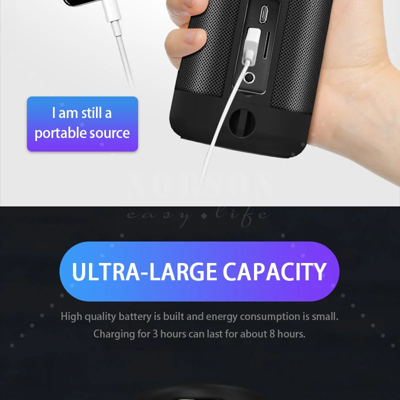 2020 True Wireless IPX5 Professional Computer Home Bass Portable Bluetooth Speaker - ANKUX.COM