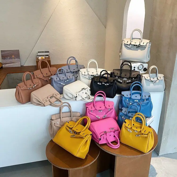 

2021 new lychee pattern platinum bag fashion handbag