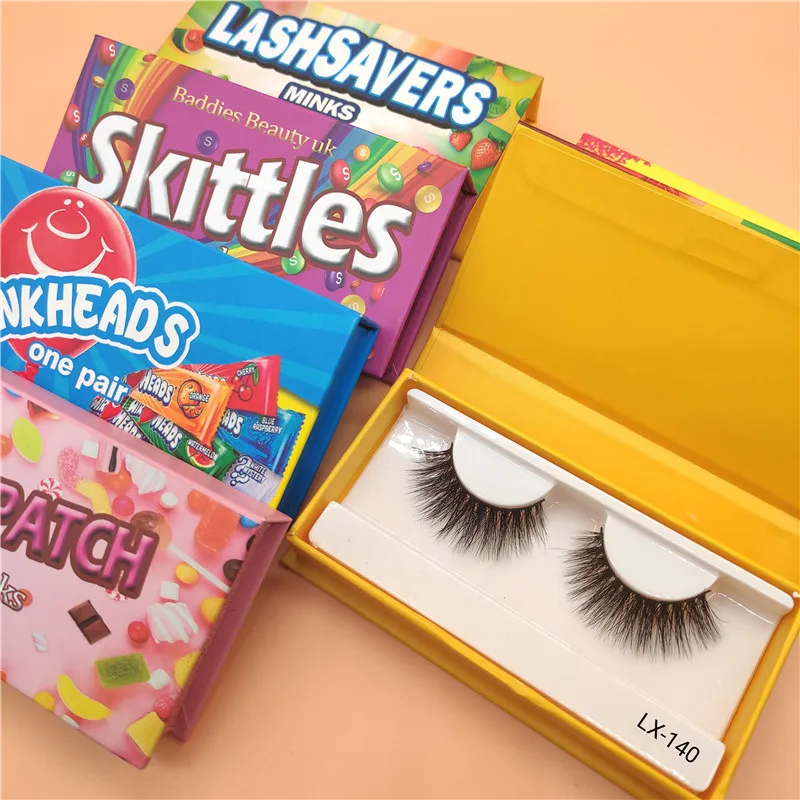 

Wholesale High Quality Lashes Vendor Eye Lash Boxes Custom Logo Fluffy False Eyelash 3D Mink Eyelashes, Black