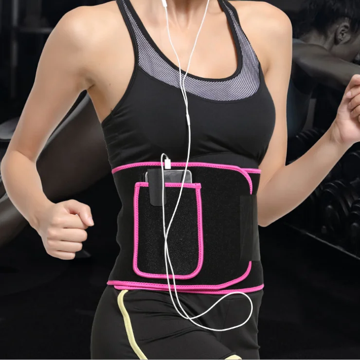 

Women belly fat burner waist trimmer slimming sweat wrap belt to lose weight, Customized color