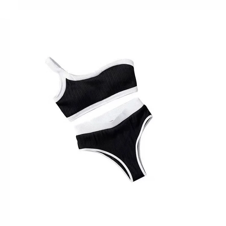 

Factory direct wholesale OEM two-piece polyester cut out sexy women custom lipsy swimsuit