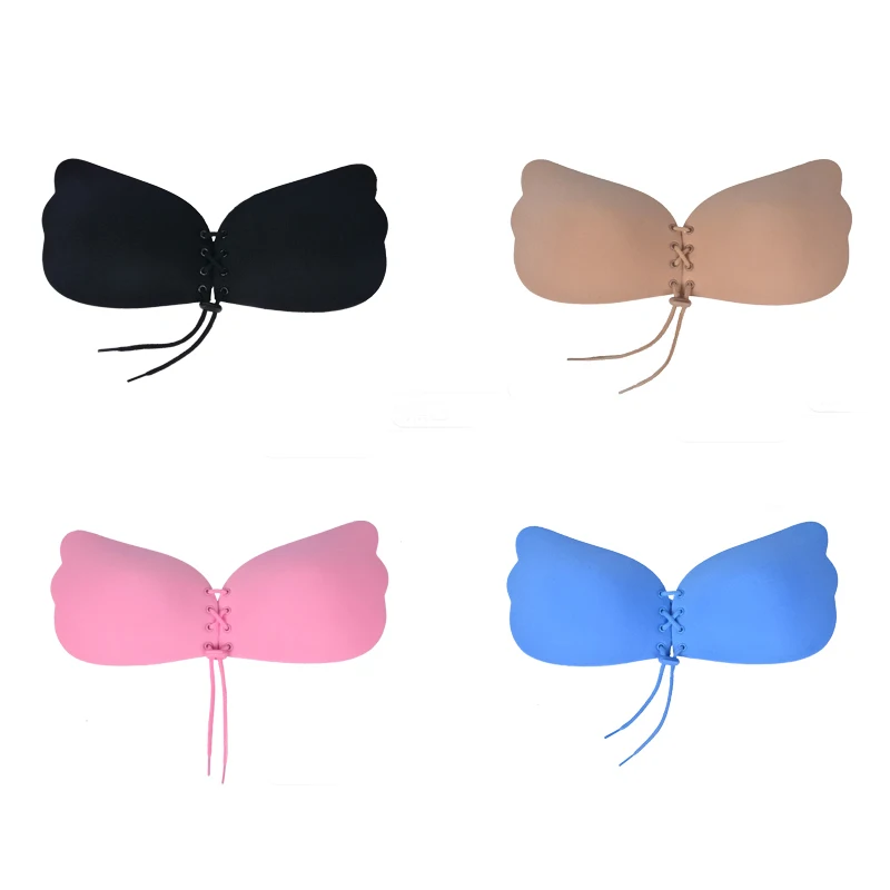 

ODM/OEM invisible Women adhesive backless bra gather Silicone bra push-up strapless bra