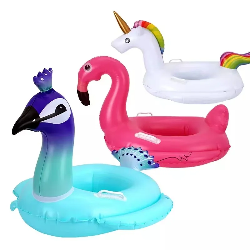 

Kids Inflatable Circle Baby Flamingo Float Swimming Ring Inflatable Unicorn Pool Float Child Seat Air Mattresse Water Toys, Custom color
