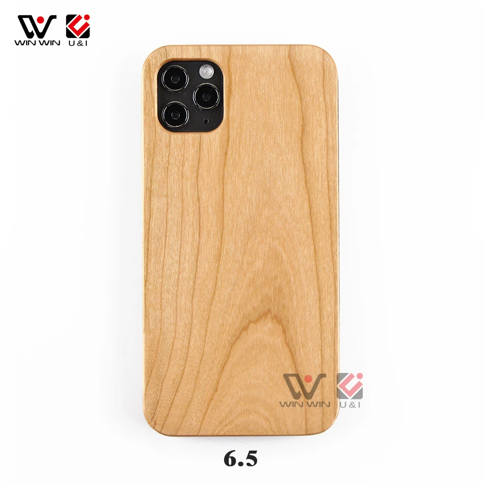 

Wholesale Natural Cherrywood Cell Phone Case For iPhone 11, Customized