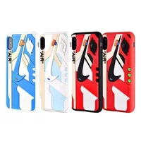 

For iPhone 11 Pro Max 6 7 8 Plus X XS XR MAX Silicone 3D AIR Jordan AJ1 Sneaker Phone Case, White Case