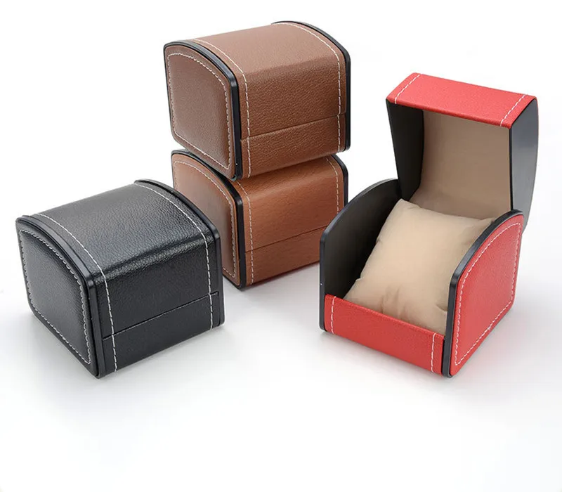 

Luxury Watch Hard Box with Pillow Leather Gift Watch Packaging Case for Men or Women