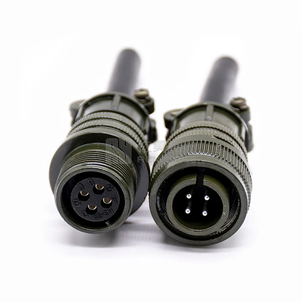 

4Pin Cable Connector MS3106A 14S-2 Male Female Plug Connector