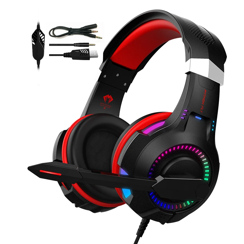 

Free Sample RBG LED G2000 MAX Audifonos Gamers Laptop Gaming Headphones Game PC Headphone Headset With Mic