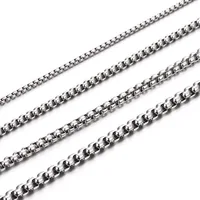 

Customized men women jewelry accessories 316L stainless steel rolo chain necklace crude chain link necklace