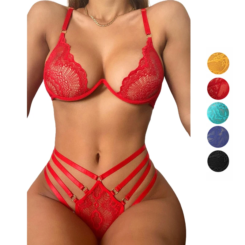 

Dropshipping Products 2021 New Arrivals Luxury Push Up Sexy Underwear Bra And Panty Sets For Women, Accept customized woman bra set underwear