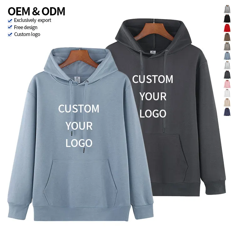 Embroidered Screen Puff Printing Plain Sweatshirts Sublimated Blank Custom Logo Men's Hoodies & Sweatshirts