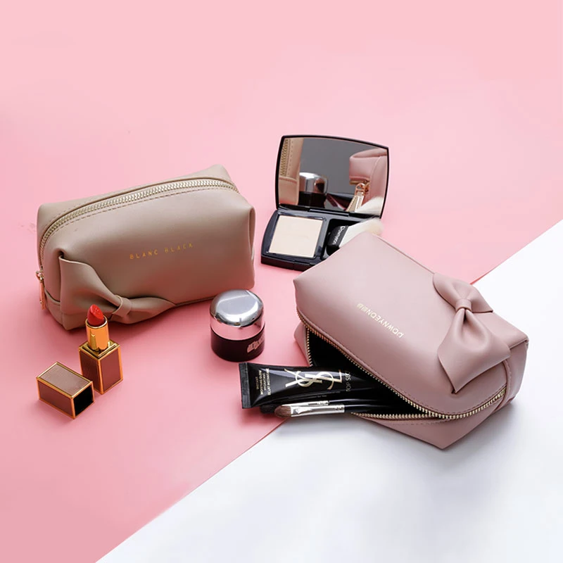 

Rownyeon Wholesale Custom Pink Lady Portable Luxury Ladies Pink Travel Case Ladies Makeup Bag
