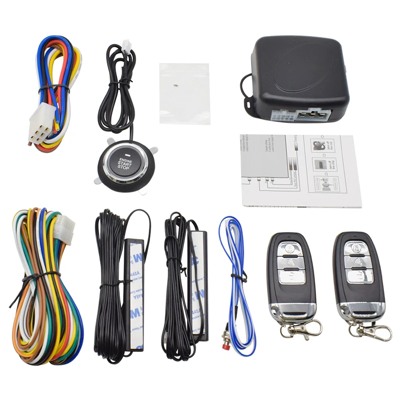 

Hot selling Universal 1-Way Car Alarm Vehicle System Protection Security System Keyless Entry System Control Burglar Alarm