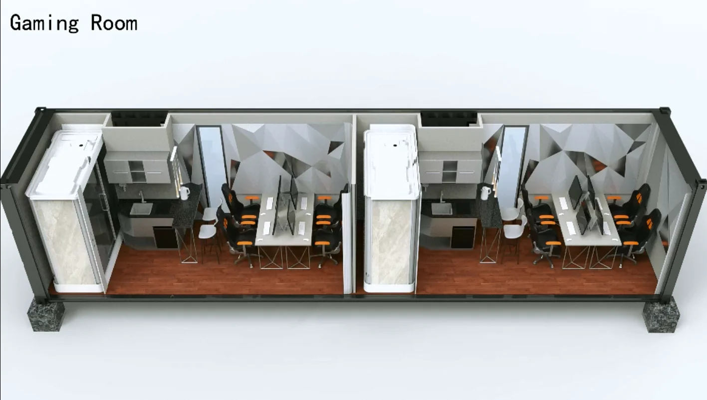 40ft Container Gaming Portable Room With Leisure Computer Buy Prefab Gaming Room,Outdoor