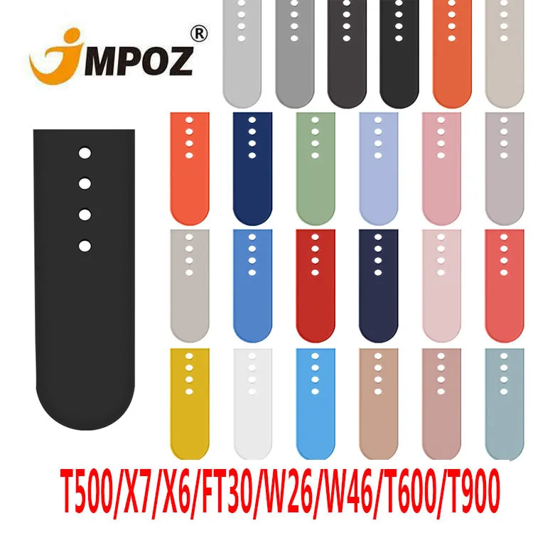 

66 Colors Silicone Watch Band Series 6 5 4 Watch Strap 38mm 40mm 42mm 44mm Sport Style For Apple T500 X7 W16 W26 W46 Watch Band, 51 colors