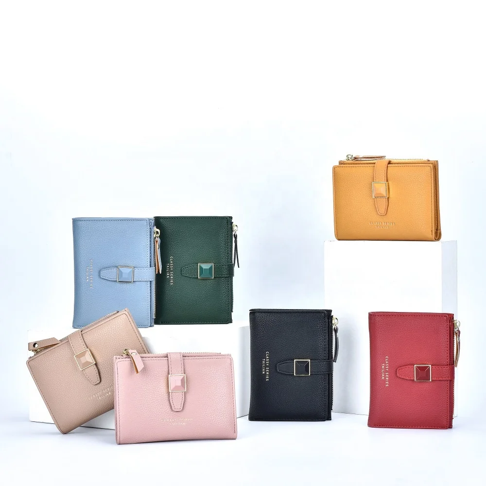 

New Hot Selling Pu handbags phone Pockt Card Holder Short Zipper Women Wallet Casual Wallets, Customized color