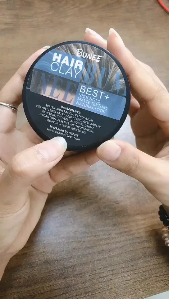 natural look strong hold long lasting hair styling matte clay