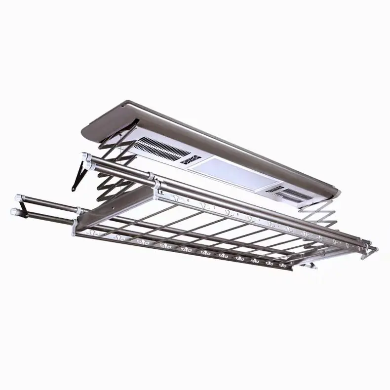

Extendable Aluminum Motorized Ceiling Auto Serilizing Wireless Remote Clothes Drying Rack In China, Champaign gold,rose gold
