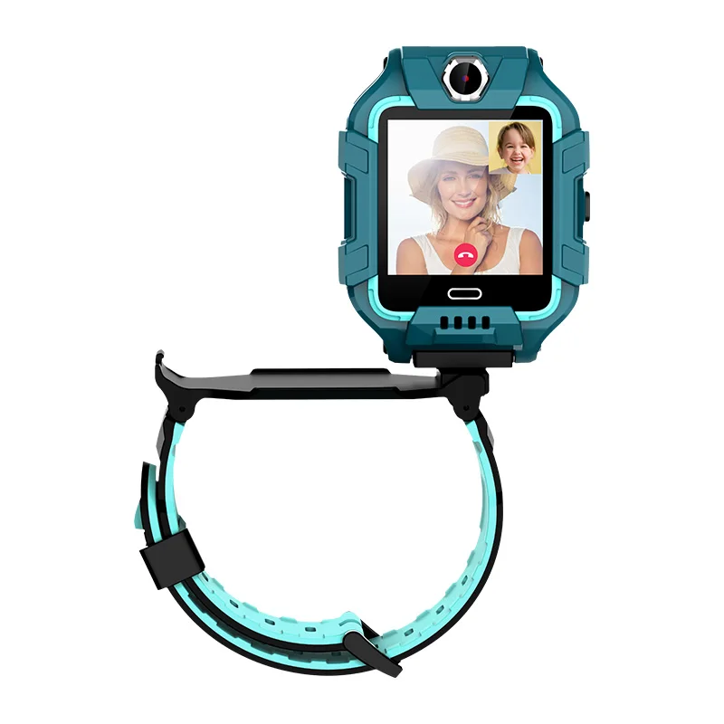 

1.4inch Touch Screen 4G Smart Watch for kids GPS WIFI Waterproof Kids Smart Watch Y99A Front and rear dual HD cameras, Green,purple