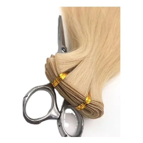 

100 Human Hair Wholesale Price Top Quality Double 100% hand tied Weft Virgin Remy Human Hair