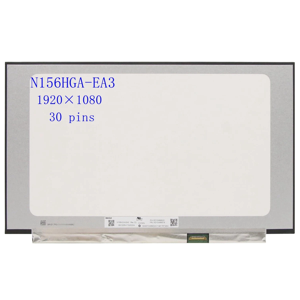 

15.6" inch Slim LED lcd display FHD 1920X1080 N156HGA-EA3 REV.C4 NT156FHM-N61 NT156FHM-N52 30Pins narrow side