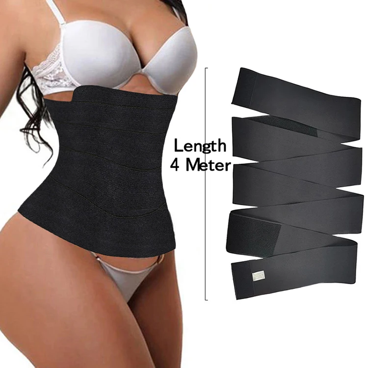 

2021 Hot Selling High Elasticity Fitness Waist Trainer Weight Loss Bandage Tummy Wrap Waist Trainer Corset Shaper, Black,grey,red