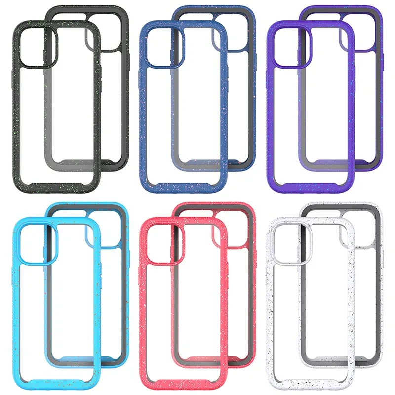 

Hybrid TPU+PC Rugged Shockproof Protective Cell Phone Back Cover For iPhone 12 11 Pro Max XS XR XS MAX, Multi colors