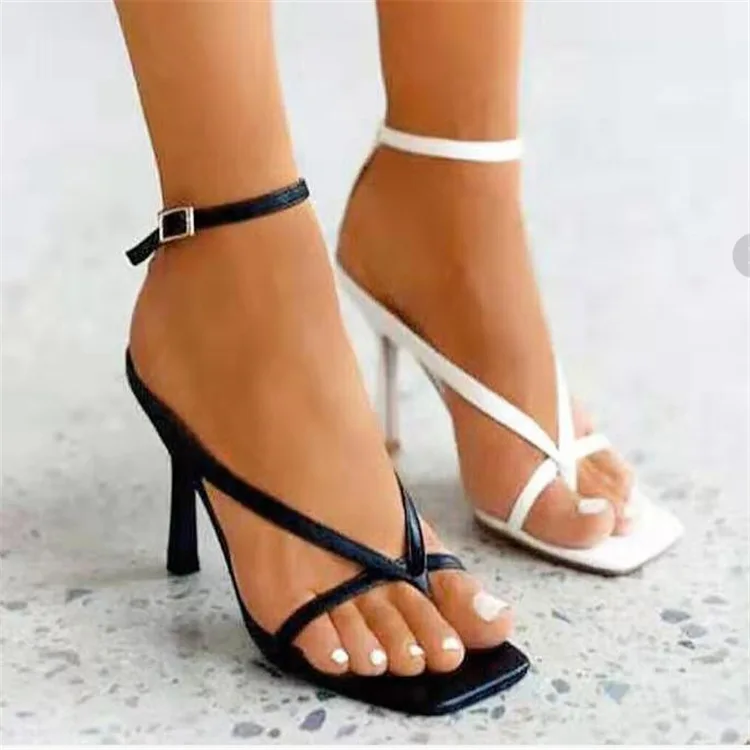 

Fish thread mouth Net sandals women Roman summer Stiletto slopes women's sandals